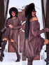 PLUS SIZE sweater "AGAIN 10588"- choco